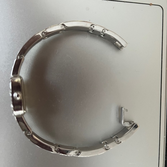 Silver with stones Women’s Mickey Mouse watch. EUC - Picture 4 of 7